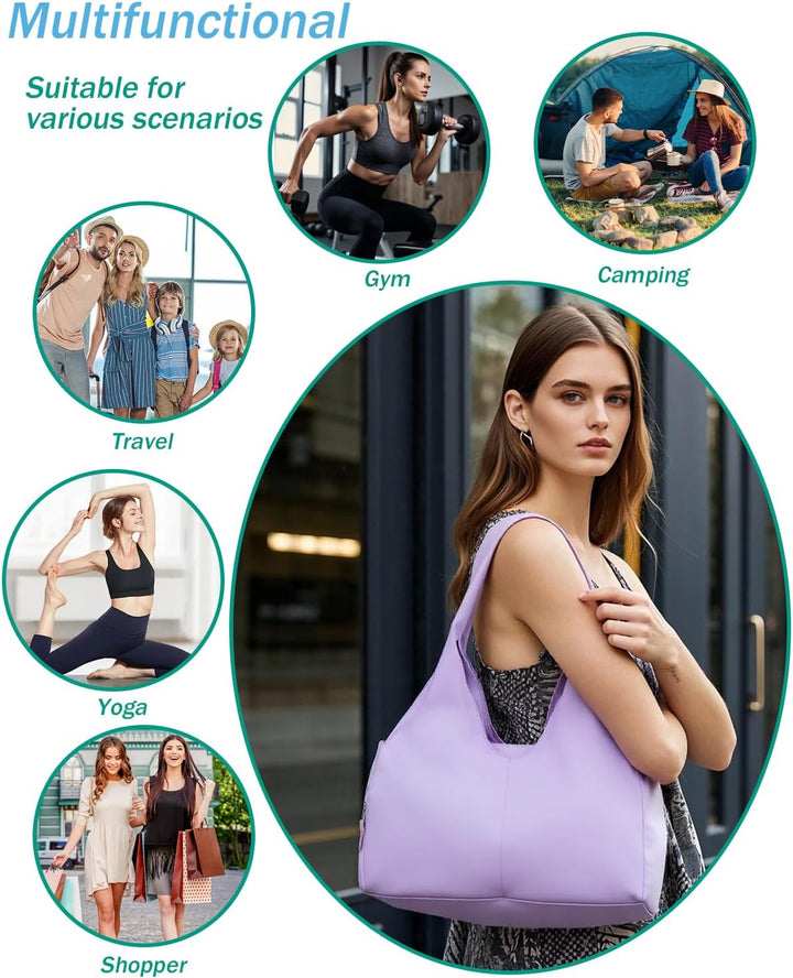Reisetasche Sporttasche Damen Handgepäck mit Schuhfach & Nassfach Trainingstasche kleine Sport Tasch