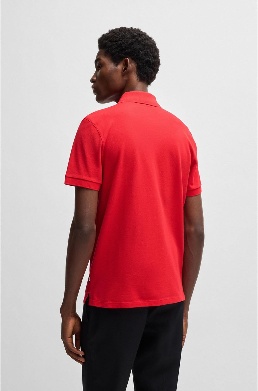 BOSS Herren Pallas Poloshirt aus Bio-Baumwolle mit Logo-Stickerei L Rot, L Rot