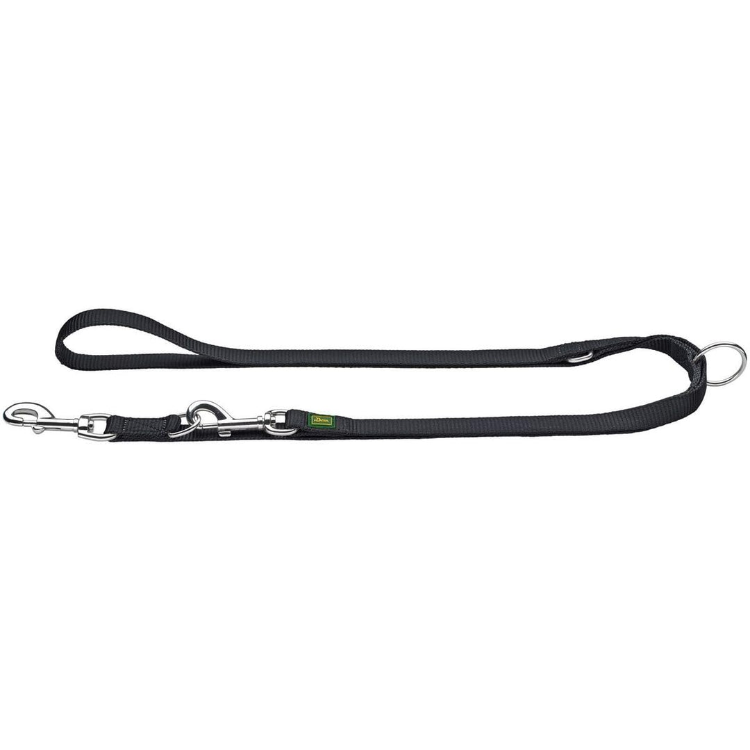 HUNTER Verstellbare Hundeführleine, Farbe: rot, 3-fach verstellbar, robustes Nylon, pflegeleicht, Gr