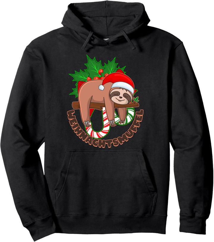 Ugly Christmas Faultier Weihnachtsmuffel Pullover Hoodie