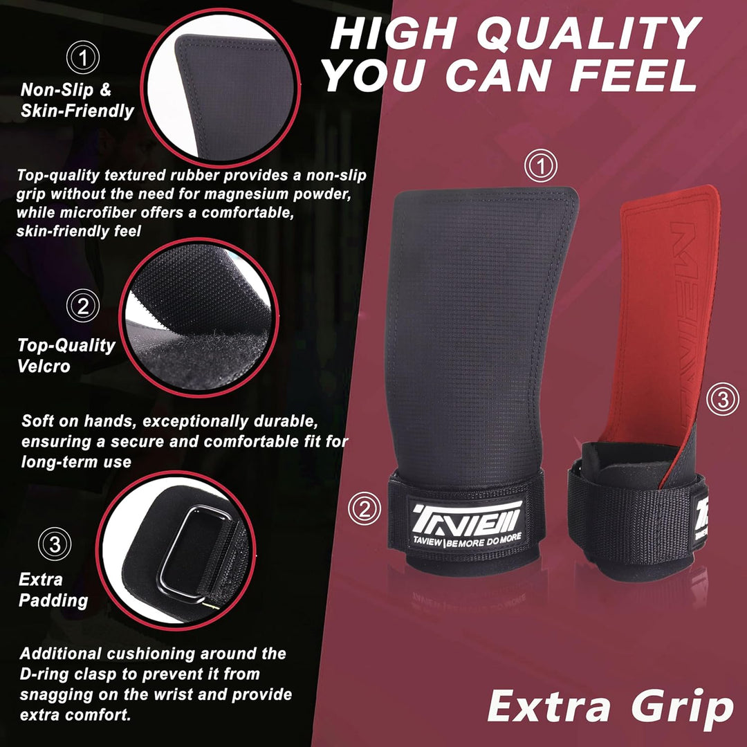 TAVIEW Cross Training Quad Ultra Magnesiumfreie Handschuhe I Gewichtheberhandschuhe I Für Crosstrain