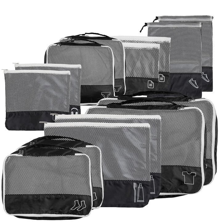 PEARL Koffertasche: 14er-Set Kleidertaschen aus stabilem 420D Ripstop-Polyester (Kofferbeutel, Kleid
