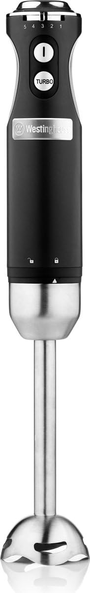 Westinghouse Retro Stabmixer, 4 Geschwindigkeitsstufen, Turbofunktion, 2 Flügelmesser, Edelstahl, Er