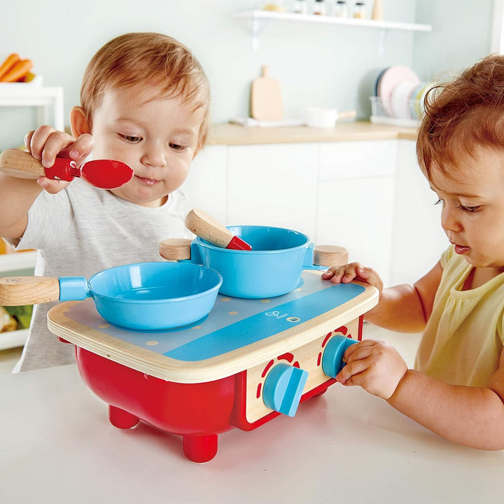 Hape E3170 Küchenset Herd Zubehör für Kinderküchen, ab 18 Monaten, 31 x 12.2 x 24.1