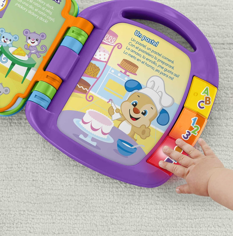 Fisher-Price Lernspass Liederbuch Baby | Baby Musik Buch ab 6 Monate | Baby Musikspielzeug | Elektro