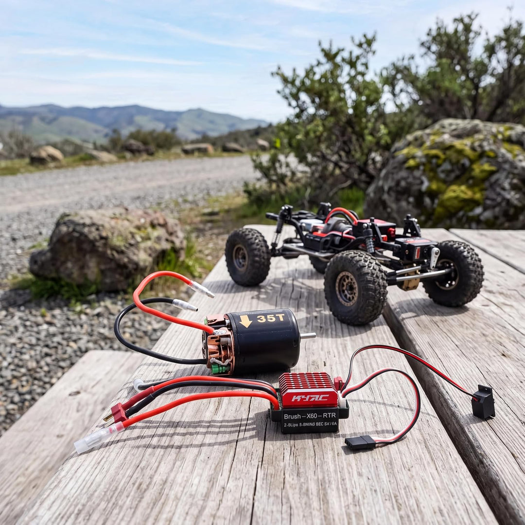 1/10 RC Motor ESC, 540 Brushed Motor 35T 45T 55T mit 360A ESC Combo, 1/10 Elektro RC High Speed Co