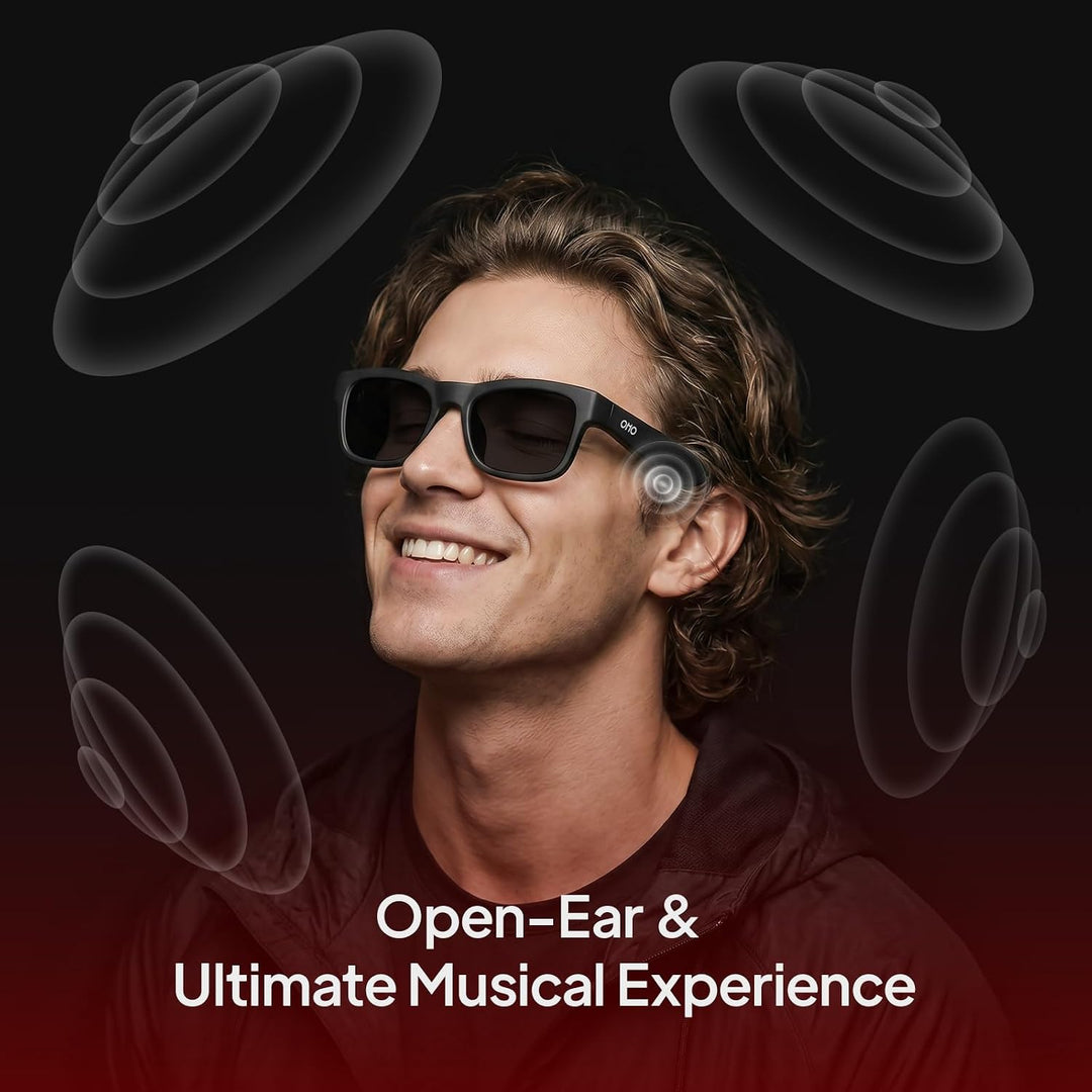 OhO sunshine wasserdichte Audio Sonnenbrille, Bluetooth Kopfhörer Sonnenbrille zum Hören von Musik u