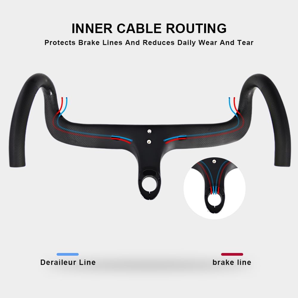 RXL SL carbon lenker rennrad integrierte lenker carbon lenkervorbau einheit UD matt 28.6mm internes
