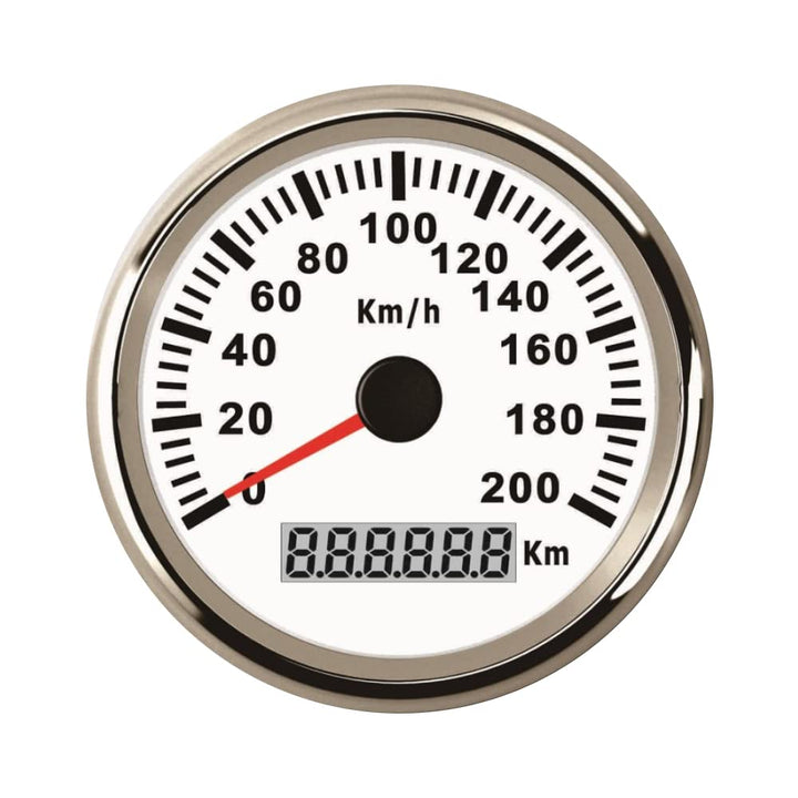ELING Universal GPS Tacho Kilometerzähler 200km/h Tachometer für Auto Boot Yacht Schiff mit Hintergr