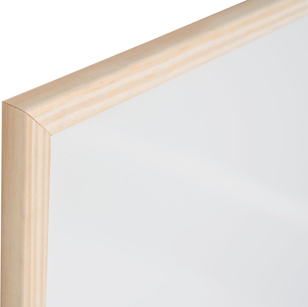 Bi-Office Budget Whiteboard mit Holzrahmen, magnetisch, 5 Grössen wählbar, 90 x 60 cm 90x60 cm Singl