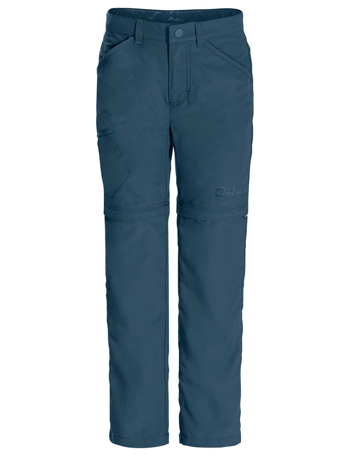 Jack Wolfskin Unisex Kinder Outdoorhose Safari Zip Off Pants K 92 Dark Sea, 92 Dark Sea