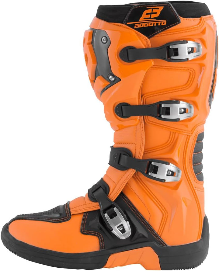 Bogotto MX-6 Motocross Stiefel, orange/schwarz, 43 43 EU Orange Schwarz, 43 EU Orange Schwarz