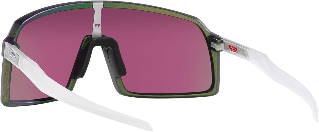 Oakley Herren Oo9406 Sutro Sonnenbrille, Matt-silber-grün Colorshift/Prizm Road Jade