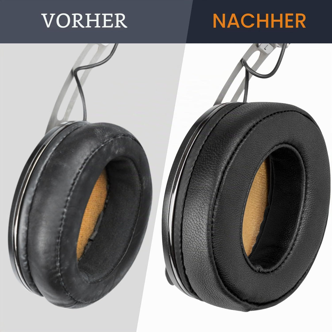 SOULWIT Lammfell Ersatzpolster Ersatz Ohrpolster für Sennheiser Momentum 2.0 (M2)/HD1 Wireless Over/