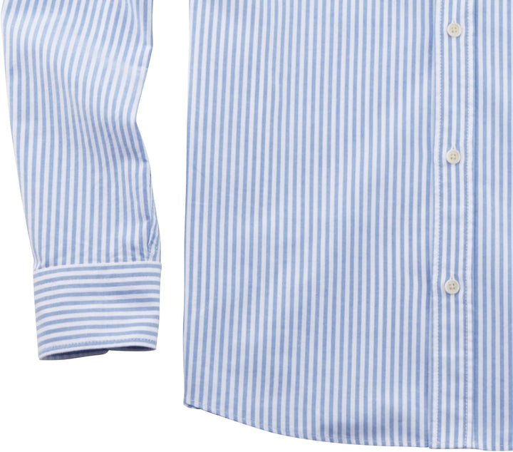 OLYMP Herren Freizeithemd Langarm Casual,Gestreift,Regular fit,Kent-Kragen,bleu XXL Bleu 11, XXL Ble