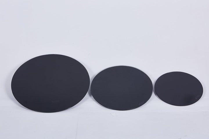 Euro Tische Glasplatte für Kaminofen und Tischplatte in Ø40cm Schutzplatte mit 6mm ESG Sicherheitsgl