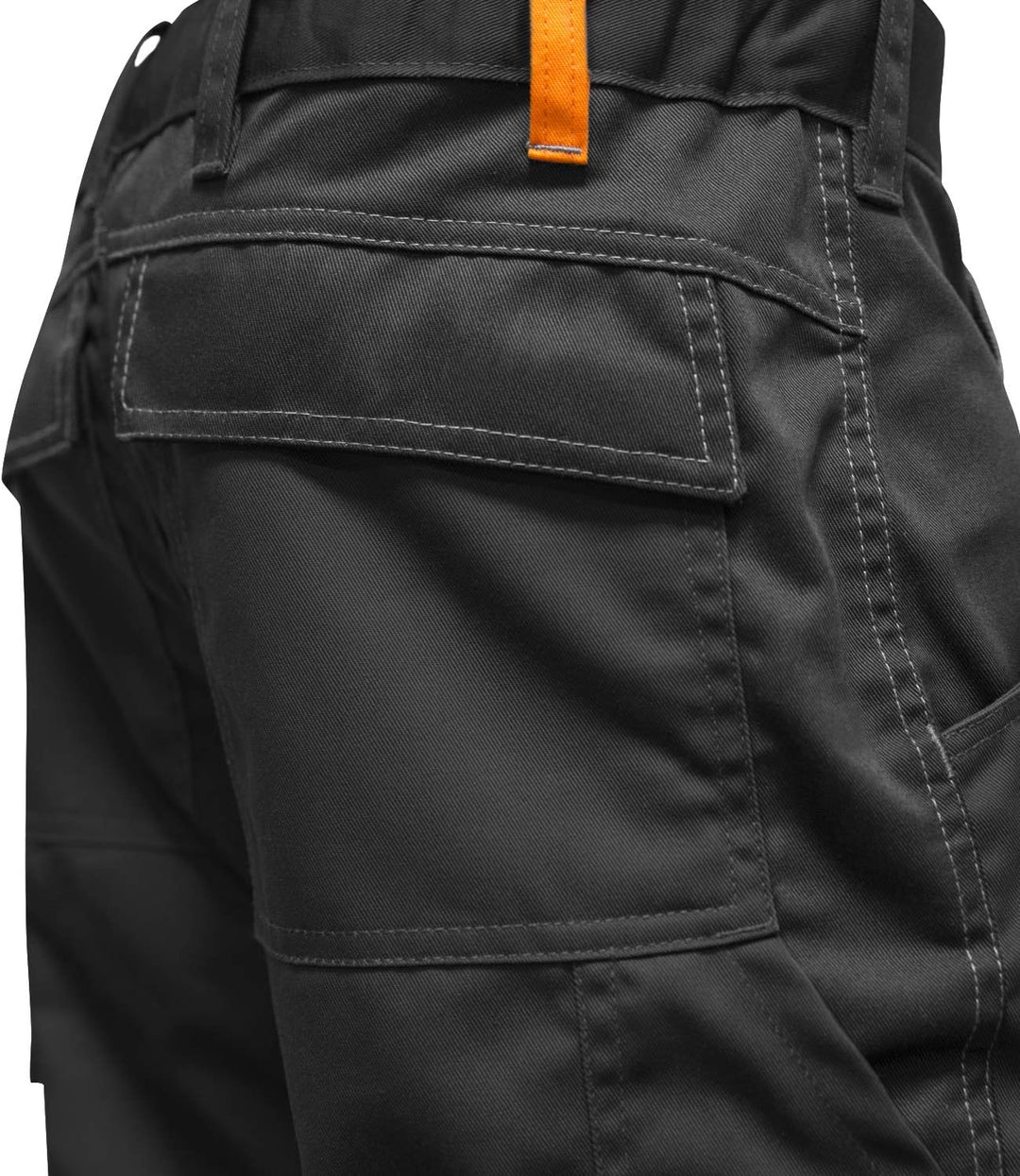 strongAnt Arbeitshose komplett Stretch Männer Berlin Pro Bundhose 21 Schwarz / 260 G/M², 21 Schwarz