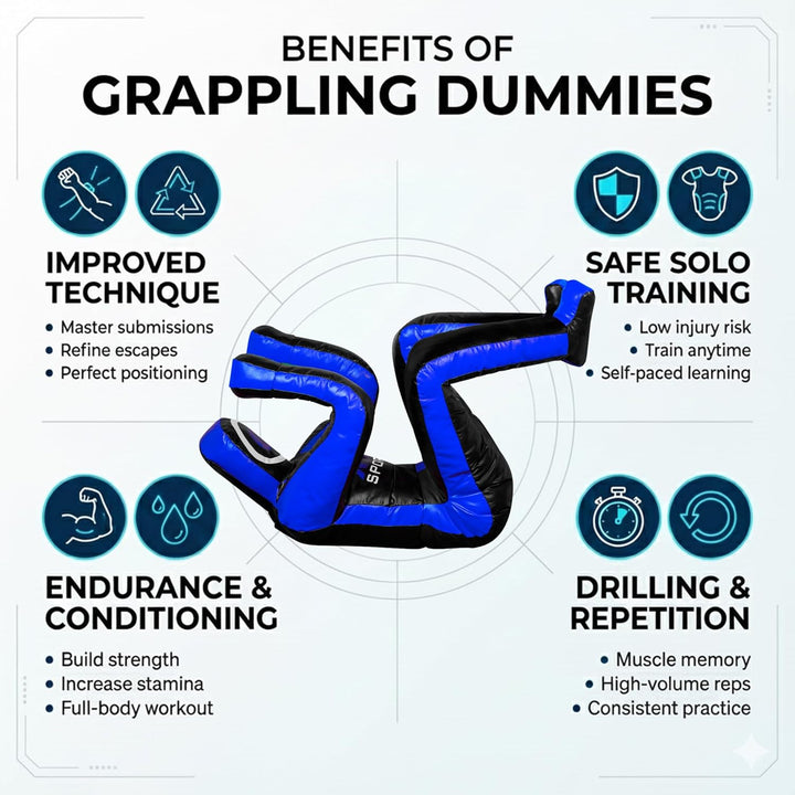 MMA Grappling Dummy 180 cm – Judo, Wrestling, BJJ, Selbstverteidigungstraining Dummy Vinylstoff Unge