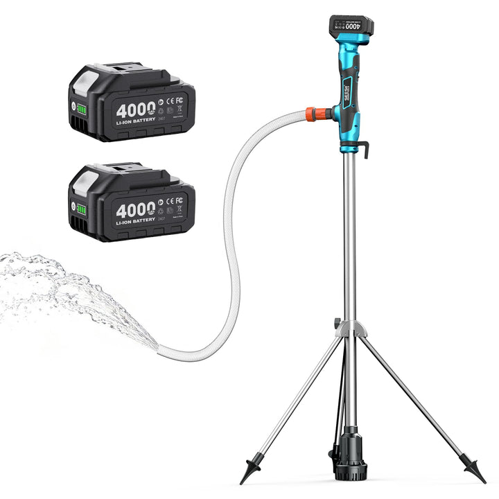 SEESII Kabellose Stab-Wassertransferpumpe mit Stativ, Hands-free, Tragbare Elektrische Wasserpumpe 2