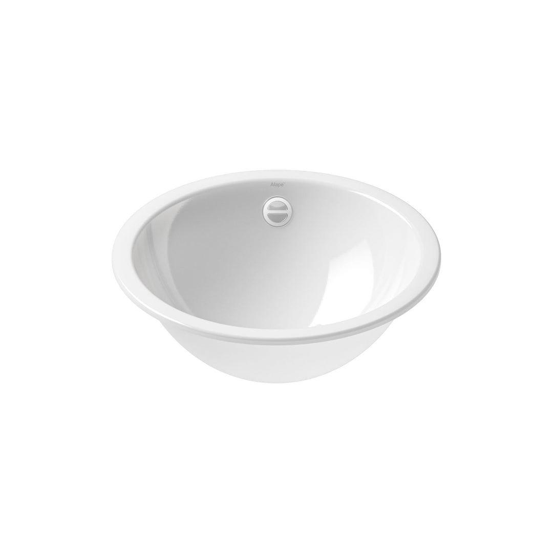 Alape˘ EB.K400 Einbaubecken, Waschbecken aus glasiertem Stahl in weiss mit antibakterieller Oberfläc