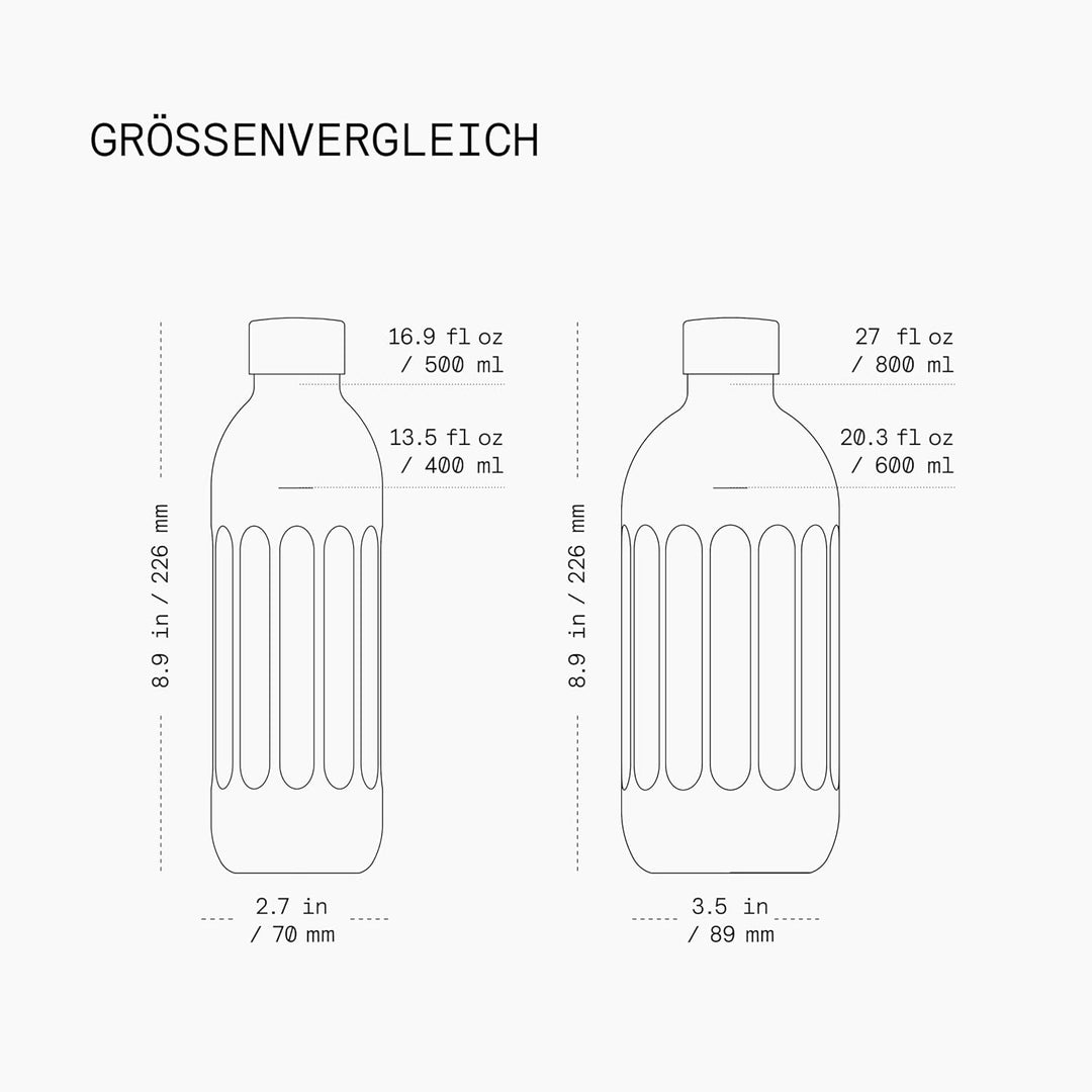 aarke To-Go-Flaschen, Edelstahlflasche Trinkflasche für stille & sprudelnde Getränke, kompatibel Car
