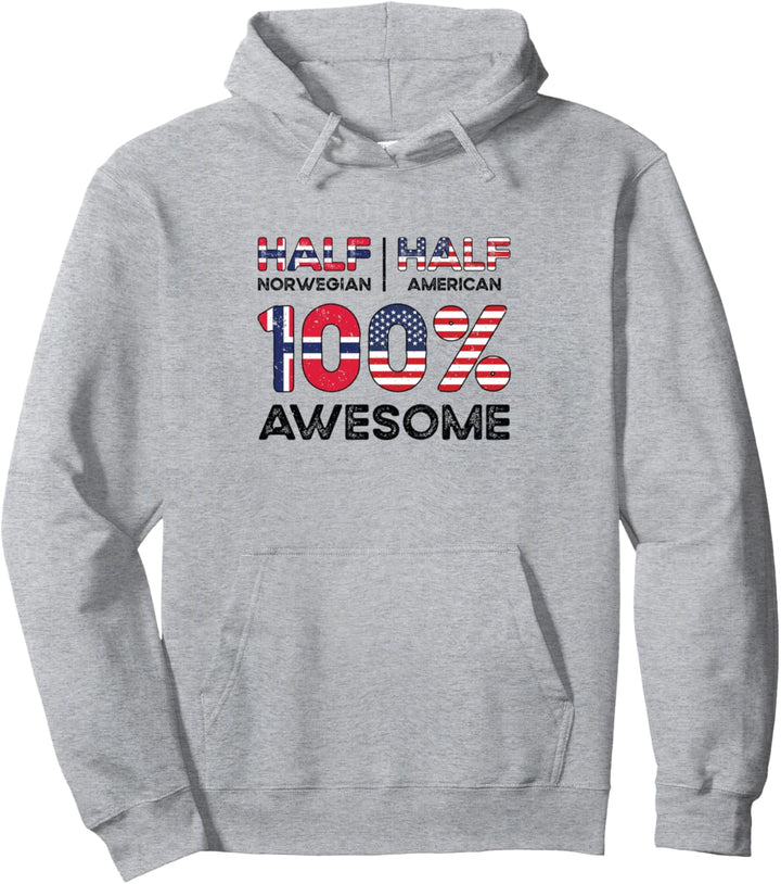 Norwegischer Amerikanischer Patriot USA Grown Norwegen US Flagge Pullover Hoodie