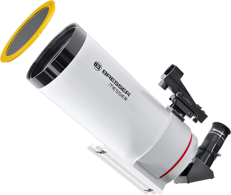 Bresser Teleskop Messier MC-100/1400 optischer Tubus mit SPL-Okular, LED-Sucherfernrohr, universelle