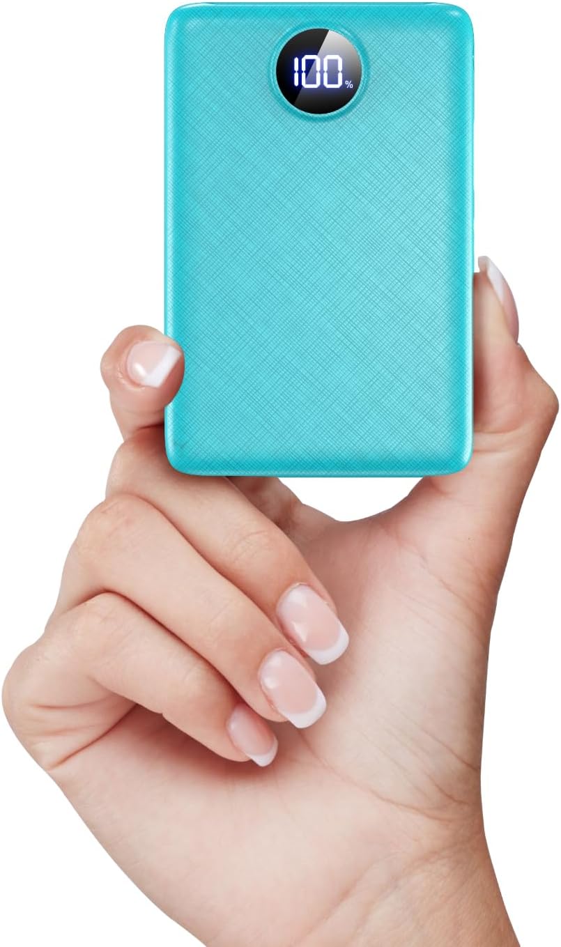 Power Bank, 22,5W Mini Powerbank 15000mAh mit USB-C Input & Output, PD 3.0 QC 3.0 Externe Handyakkus