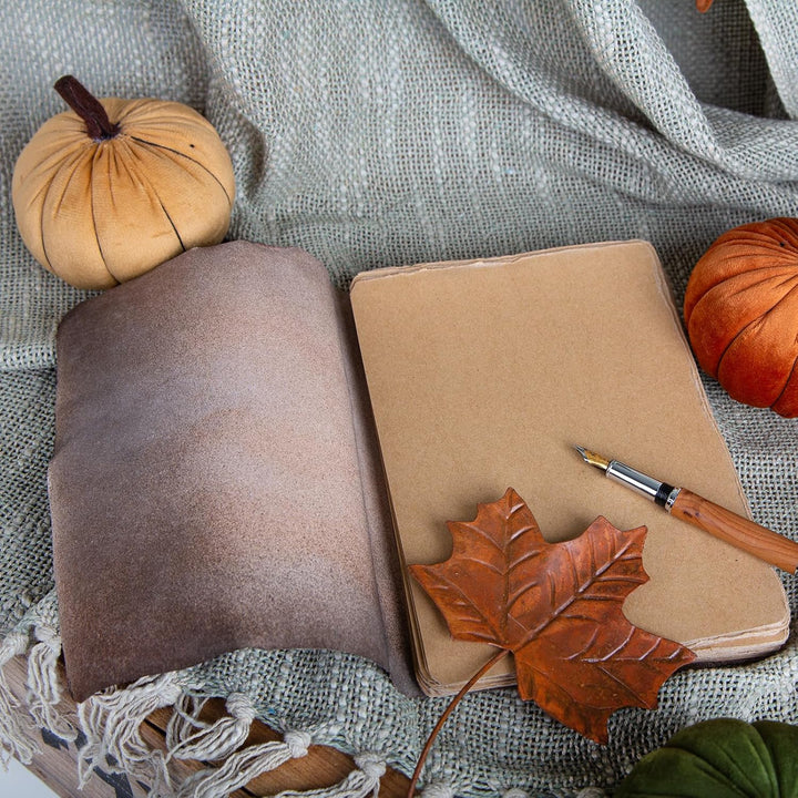 Logbuch-Verlag 3 Kürbis Deko Herbst Figuren aus Stoff gelb grün orange Herbstdekoration herbstliche