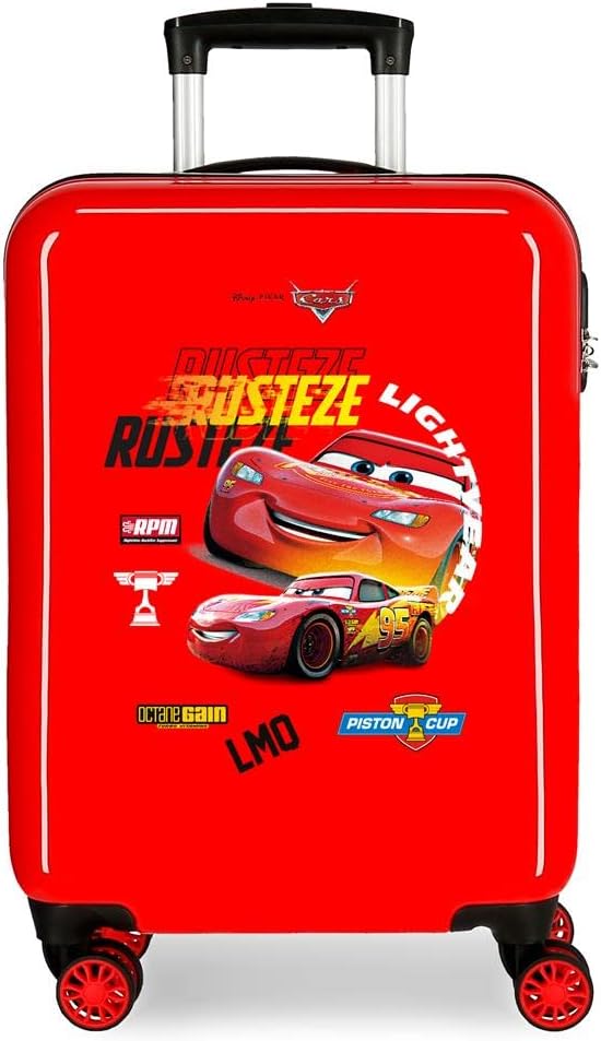 Disney Cars Rusteze Lightyear Kabinentrolley, rot, 38 x 55 x 20 cm, Hartplastik, seitlicher Kombinat