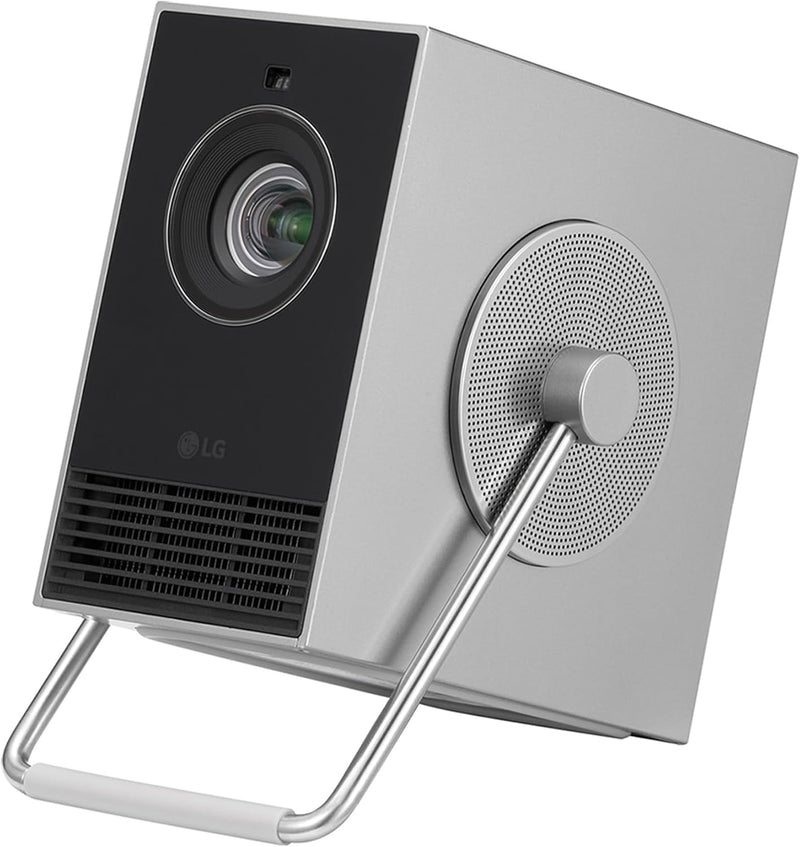 LG Electronics HU710PB CineBeam Q Laser Kompakter 4K UHD Projektor, bis 304,8 cm (120 Zoll), 500 Lum