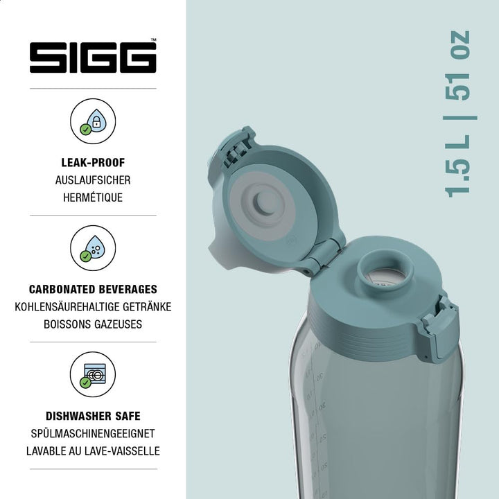 SIGG - Tritan Trinkflasche - Total Color ONE - Für Kohlensäurehaltige Getränke Geeignet - Spülmaschi