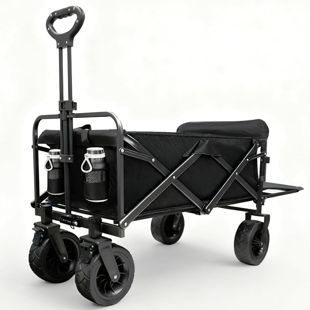 Sanycasa Bollerwagen faltbar 250L 200KG Tragkraft Gelände Strand geeingenet Bollerwagen mit Bremsen