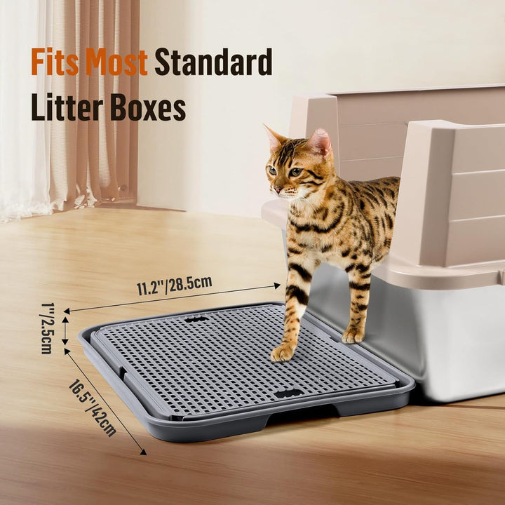 grosse Katzentoilette Rampe Matte, 42x30CM Katzentreppe, Katzenstreu Catcher für automatische selbst