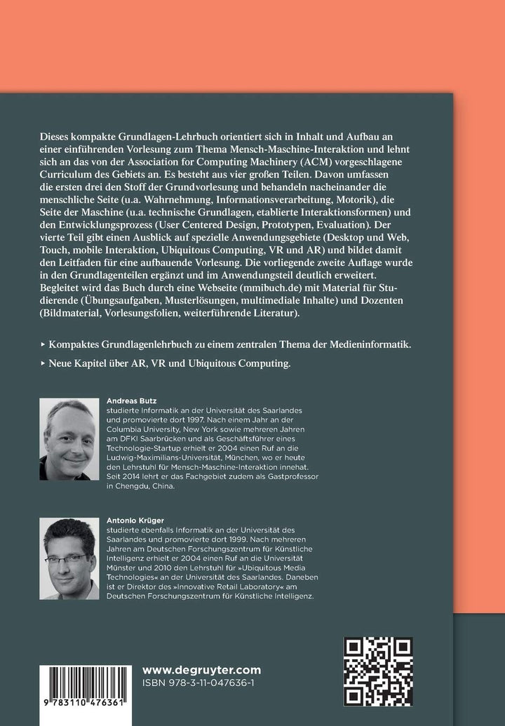 Mensch-Maschine-Interaktion (De Gruyter Studium)