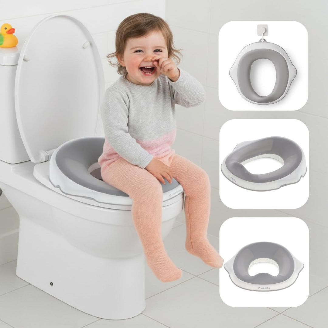 sun baby Kinder Toilettensitz, Toilettenaufsatz für kinder 2 bis 6 Jahren - rutschfest, profilierte
