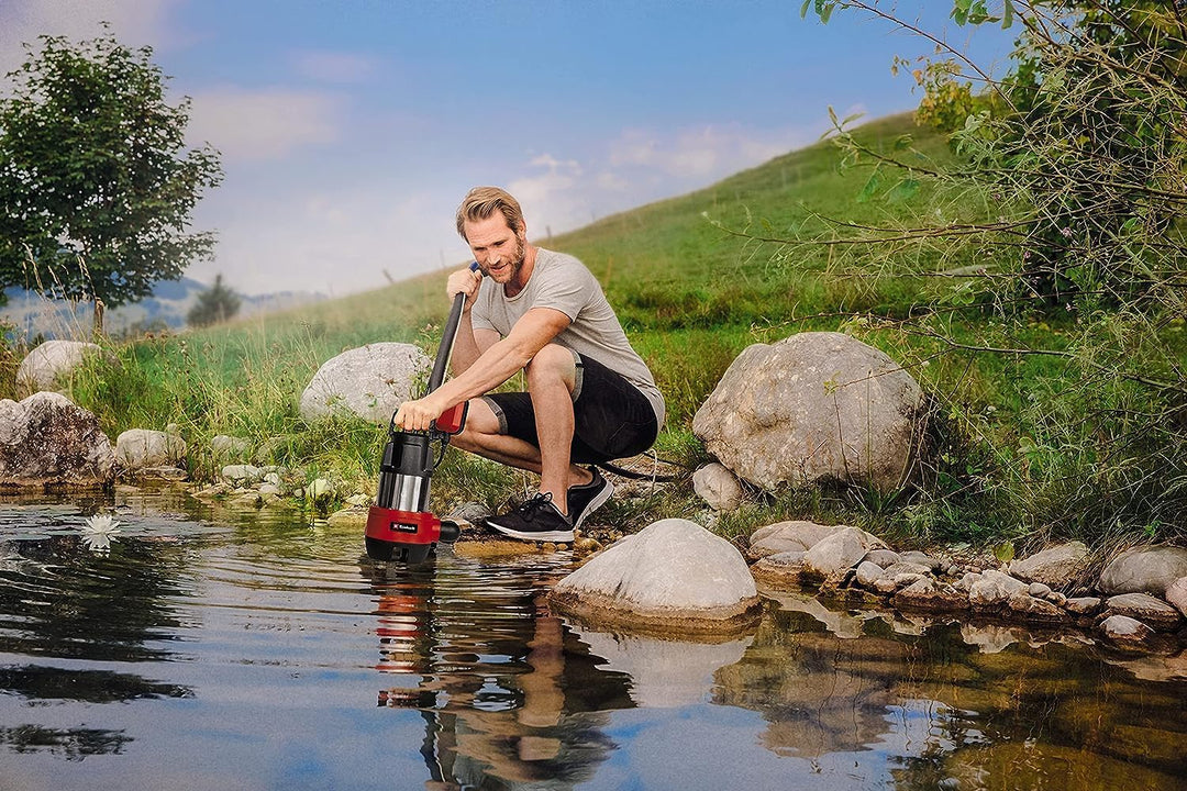 Einhell Schmutzwasserpumpe GC-DP 9040 N (900 W, 22.000 L/h Förderleistung, Ø 40 mm Fremdkörper, Ther