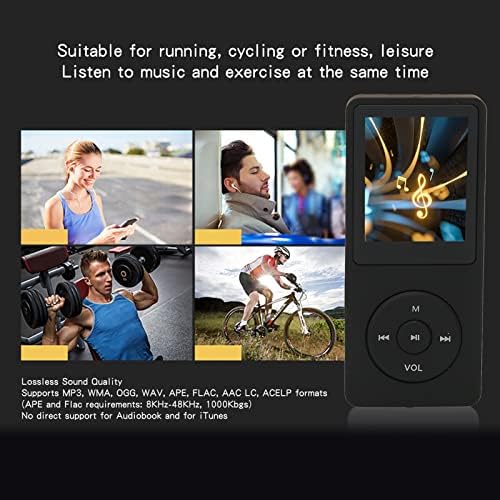 MP3-Player MP4-Player, MP3-Musik-Player mit Lautsprecher FM-Radio-Kopfhörer, Tragbarer Verlustfreier