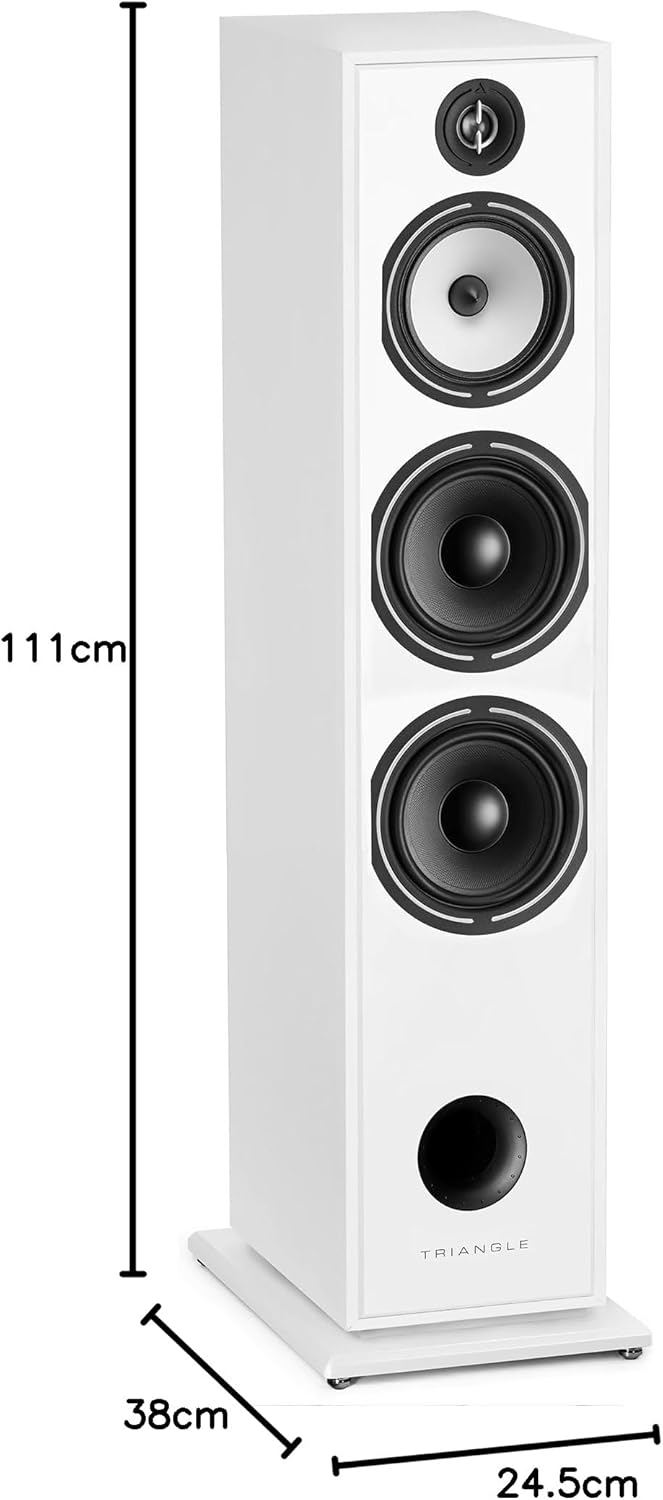 TRIANGLE - BOREA BR10 Hi-Fi Standlautsprecher - Belastbarkeit 200W - Leistung 92 dB/W/m - 21 cm Laut