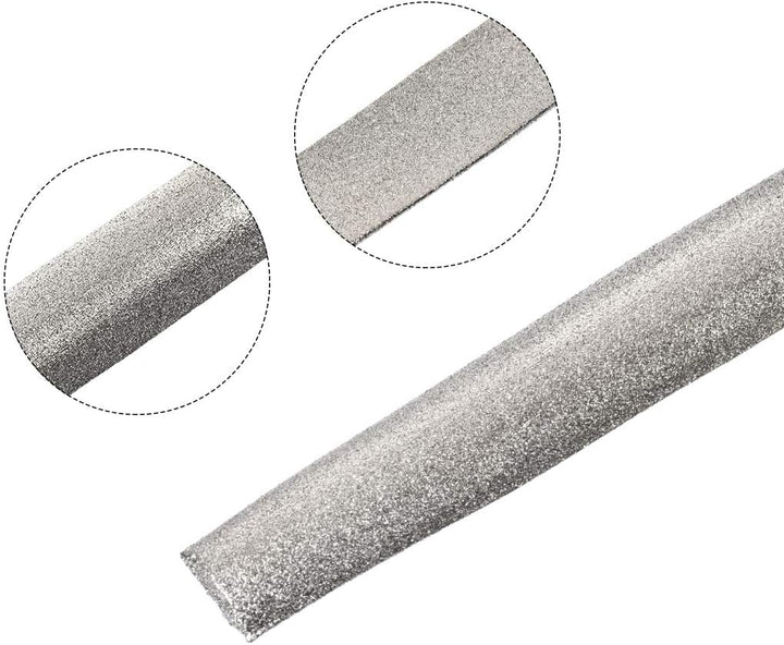 sourcing map Diamantfeile Diamantbeschichtet Plastikgriff Handwerkzeug zu Schleifen Polieren 8 Zoll,