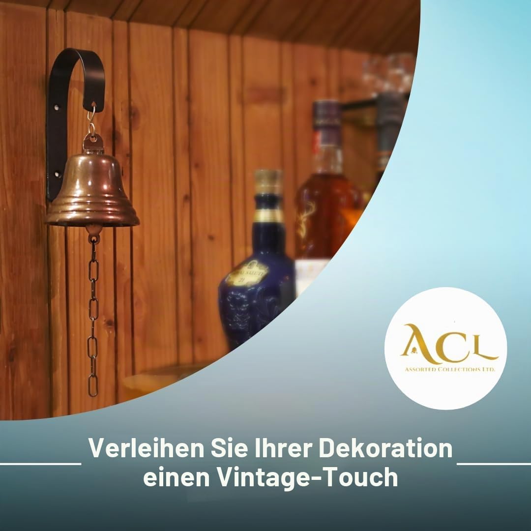 Assorted Collections Barzubehör für Zuhause, Kneipen-Handglocke – Wandmontierte Barglocke, nautische