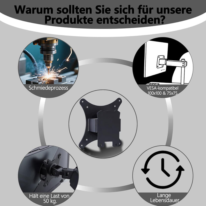 VESA-Adapter XG27AQDMG kompatibel mit ASUS ROG 27", 32" und 34" Monitoren (geeignet für XG27AQDMG, P