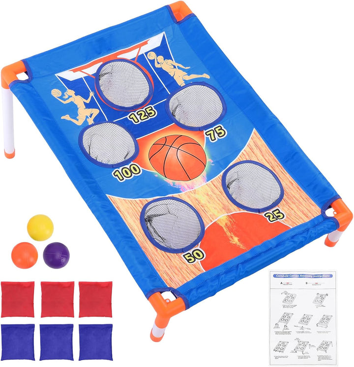 Matybobe Sitzsack-Wurfspielset für Im Innen- und Aussenbereich, für Reisen mit Kindern, Corn Hole-Sp