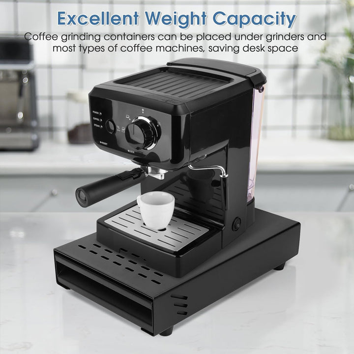 Kaffee-Abklopfbehälter aus Edelstahl, Sudschublade für Espresso Siebträgermaschine, Kaffee-Knockbox-