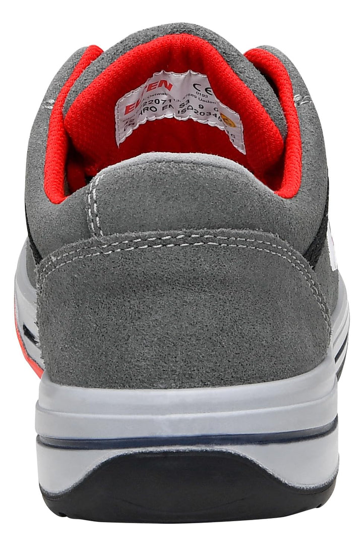 ELTEN Sicherheitsschuhe VINTAGE Pirate Low ESD S3, Herren, Leder, Stahlkappe, leicht, sportlich, Gra