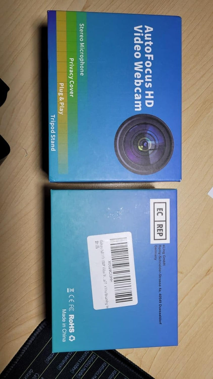 Gohero Full HD 1080P Videowebcam, Geräuschunterdrückung, Privatsphärenverschluss, Weitwinkelobjektiv