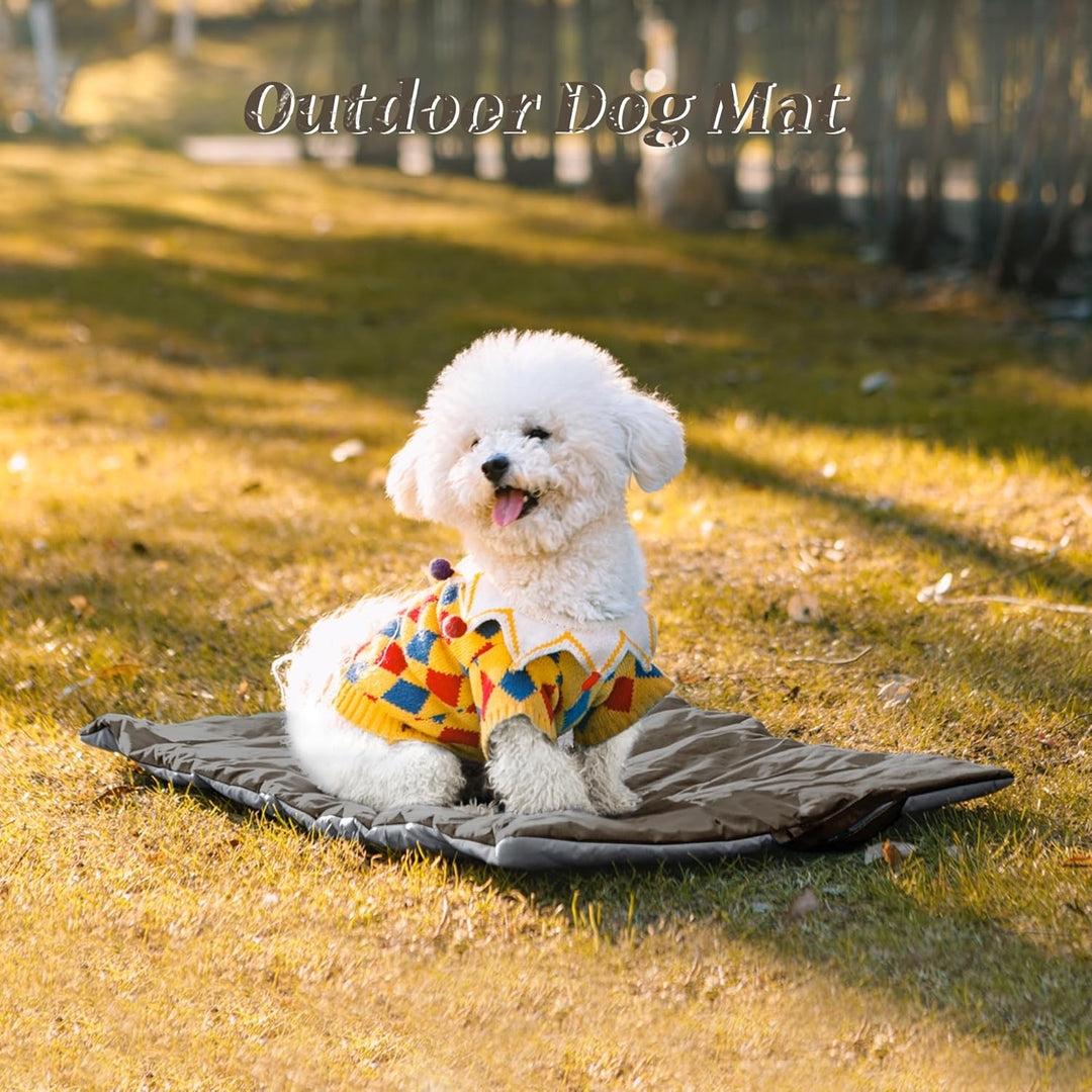 UNIKOME Hundedecke für Unterwegs 76 x 48 cm, rutschfeste Antistatische und Langlebige Hundematte, Hu