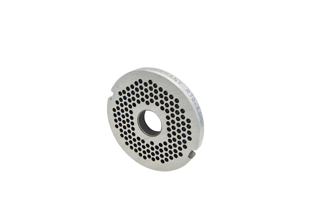 Wolfcut Lochscheiben codiert mit 2 Nuten kompatibel mit Fleischwolf FEUMA TW-R70 (3,0 mm), 3,0 mm
