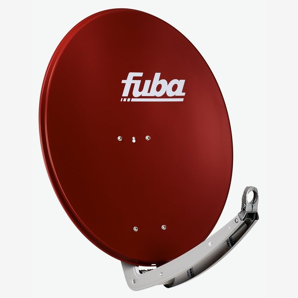 Fuba DAA 780 R Aluminium-Satelliten-Parabolantenne (38,50 dB, Grosse 78 cm) rot ziegelrot 78 cm, zie