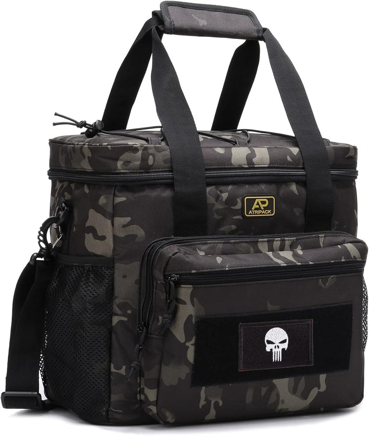Taktische Lunch-Tasche für Männer, Isolierte und Auslaufsichere Lunchbox mit MOLLE-System, Grosse Kü